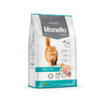 مونيلو للقطط البالغة للتحكم في كرات الشعر (دجاج وسمك)  1 كغ