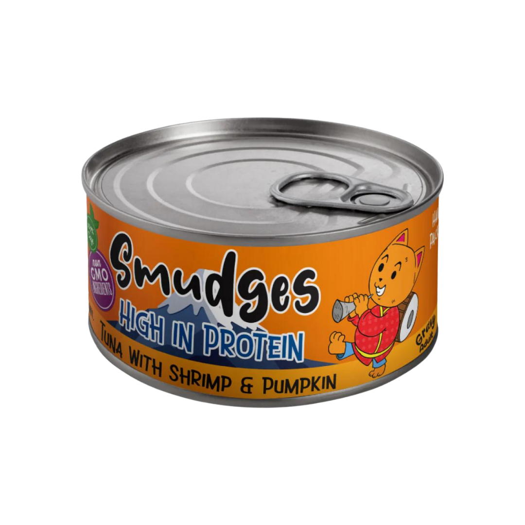 Wet food website .zip - 64 سمجدز طعام رطب للقطط بنكهة التونة مع الروبيان واليقطين 85 جرام - الصورة 1