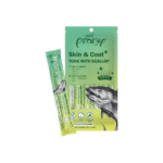 مكافآت كريمية للعناية بالبشرة والفرو للقطط من برامي بنكهة التونة مع الإسكالوب 4 قطع