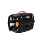 Black and Orange Cat Carrier