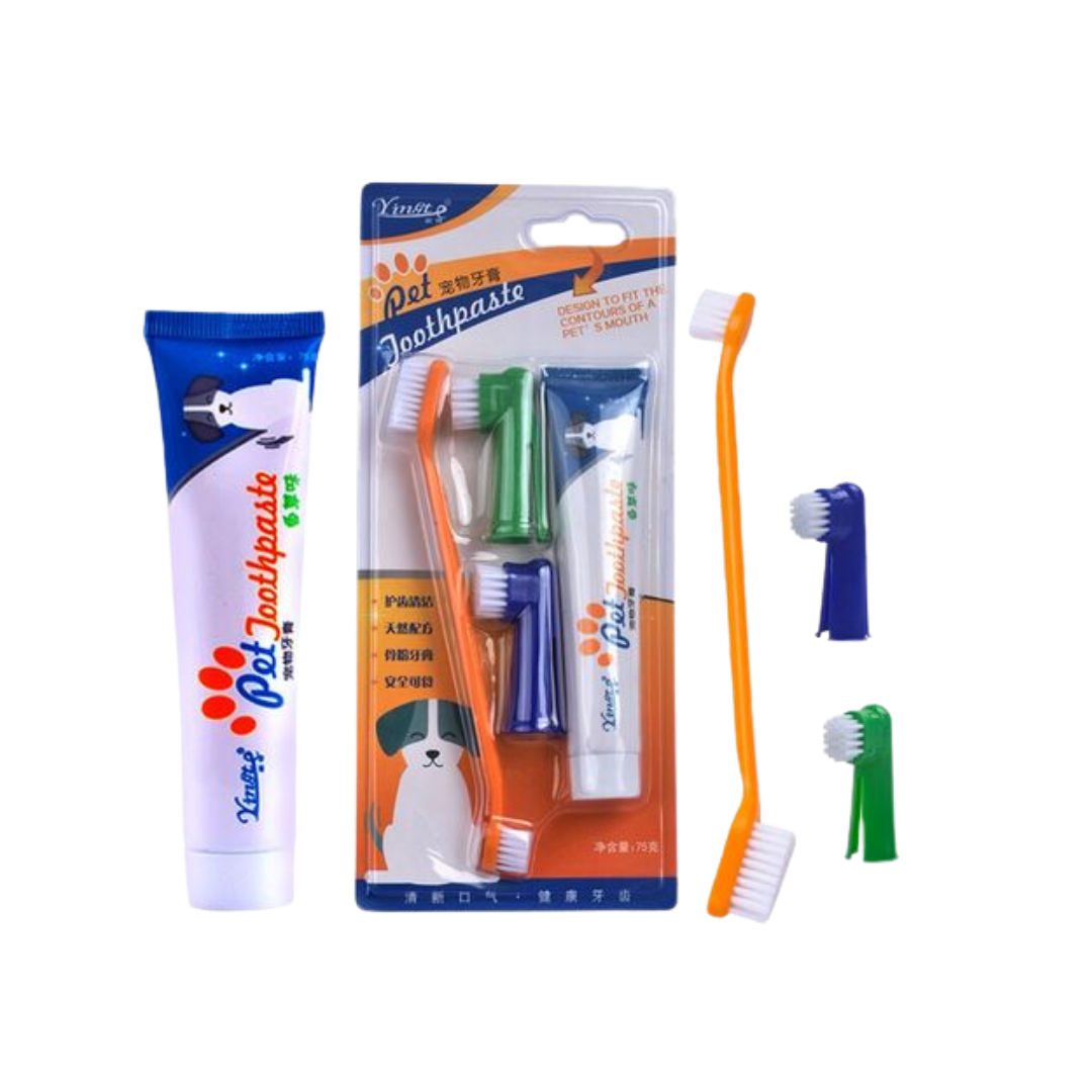 Cat Care website - 36 مجموعة العناية بالأسنان للحيوانات الأليفة (مع معجون وفرشاة) - الصورة 1