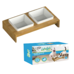 Ceramic Pet Bowl With Stand