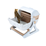 Semi automatic litter box