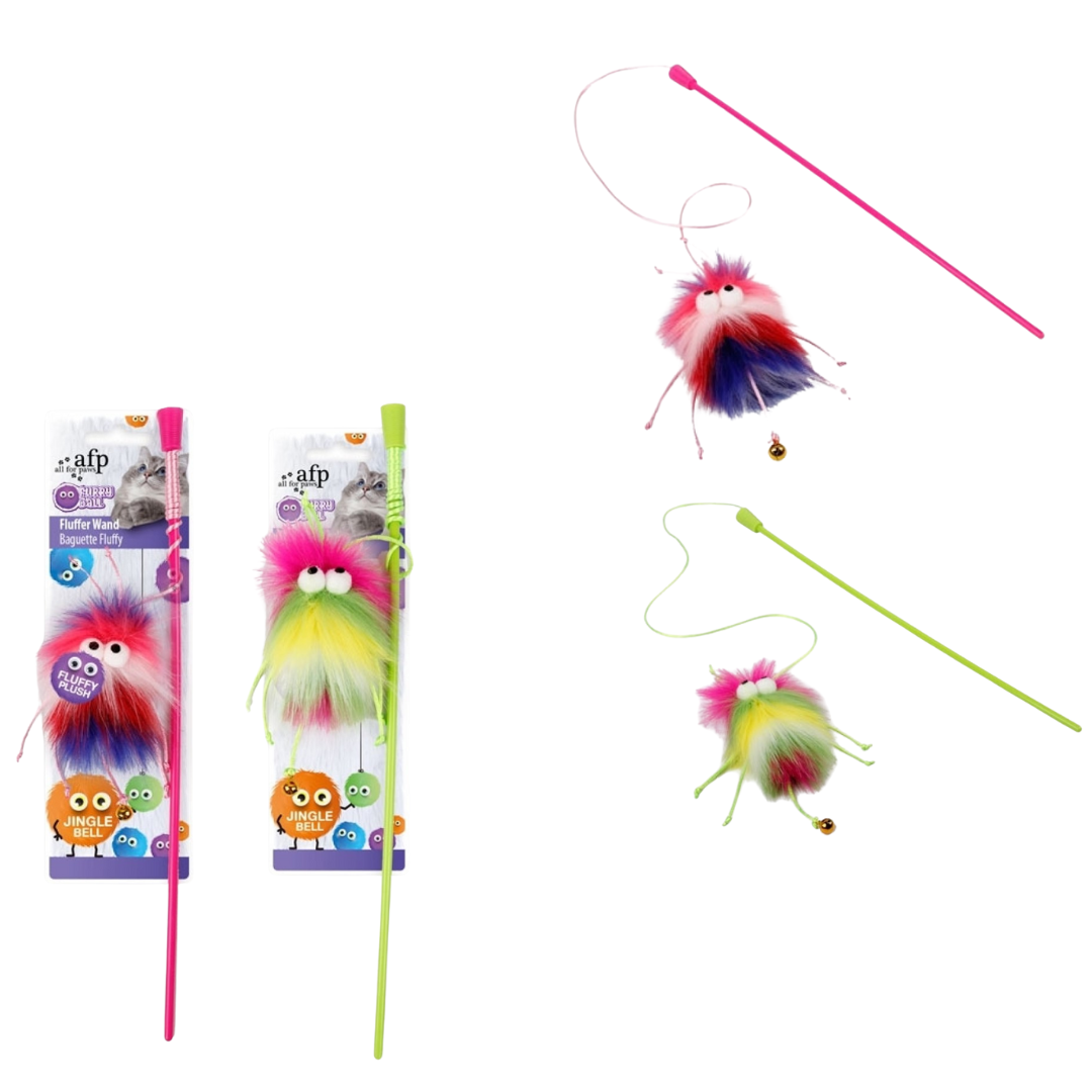 Toys website - 20 afp cat fluffer wand with catnip - Image 1