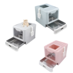 Cat Litter Box Stainless Steel Closed