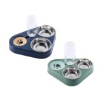 Paw-Print 3-in-1 Triple Bowl Station