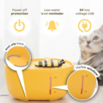 ⁦محطة نافورة مياه للحيوانات الأليفة 2 في 1 بتصميم نحلة العسل⁩ - الصورة ⁦2⁩