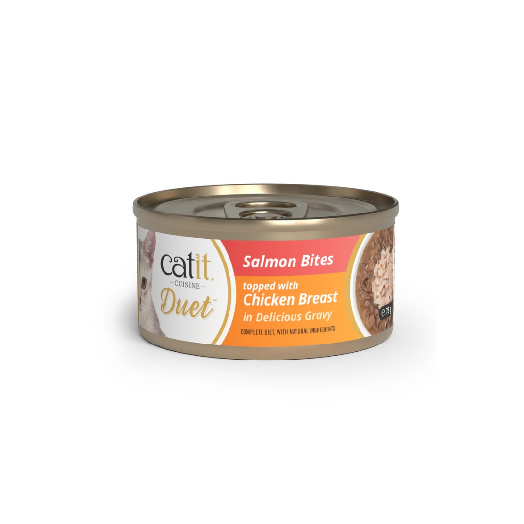 Wet food website - 179 كاتِت طعام رطب للقطط بنكهة السلمون مع الدجاج 75 جرام - الصورة 1