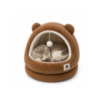 Cozy Bear Cave Cat Bed