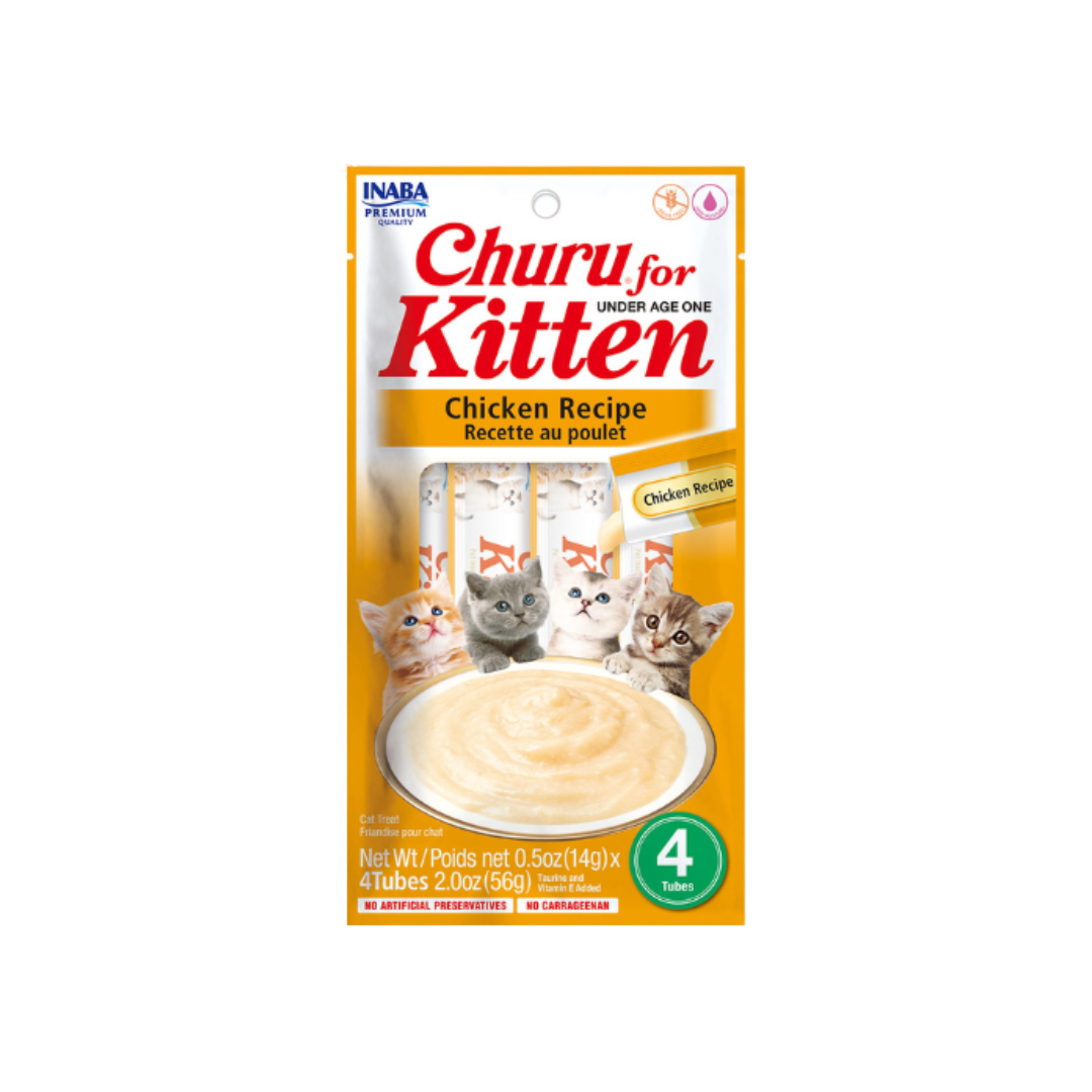 Treats & vitamin website - 179 Inaba Churu for Kitten Chicken Recipe 14 g × 4 - Image 1